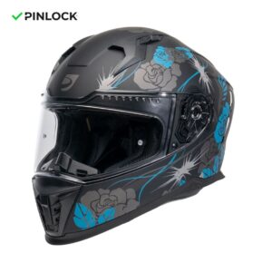 Casque DXR EROS FELINE intégral avec écran solaire interne et spoiler arrière