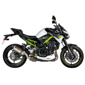 Silencieux Akrapovic Z900 A2 en titane avec embout en fibre de carbone