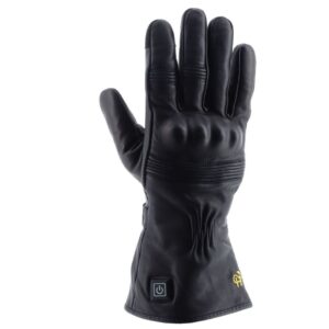 Gants chauffants Helstons HARRY EVO en cuir avec manchette longue et batteries