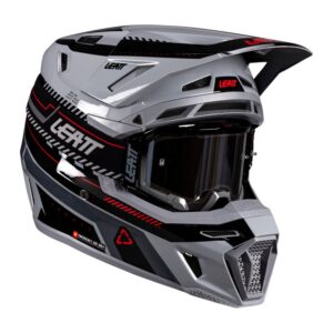 Casque cross Leatt 8.5 avec lunettes Velocity et extension de visière fournie