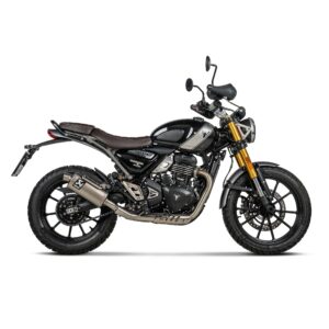 Silencieux Akrapovic Titane Inox avec manchon sablé et éléments en acier inoxydable