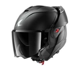 Casque modulable Shark OXO DARK SHADOW avec écran large et mentonnière mobile