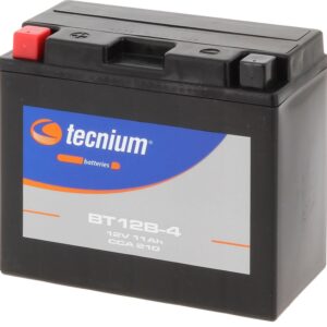 Batterie Tecnium BT12B-4 scellée, activée en usine, pour équipement moto