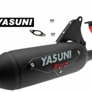 Pot d'échappement Yasuni Eco avec tubulure en acier et finition noire