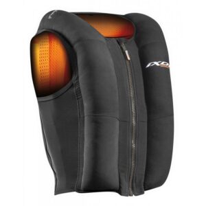 Gilet airbag Ixon IX-Airbag U03 noir et orange avec doublure mesh et boîtier électronique