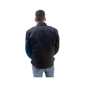 Blouson moto textile ADX Xrun noir avec doublure amovible et renforts annoncés