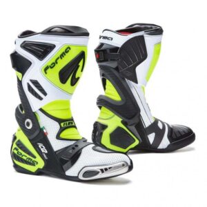 Bottes Forma Ice Pro Flow noires et jaunes fluo avec protections et sliders