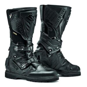 Bottes Sidi Adventure 2 Gore-Tex noires, hautes, à boucles et rabat Velcro