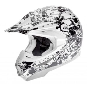 Casque cross TNT Helmets Dead Head blanc proposé en taille XS
