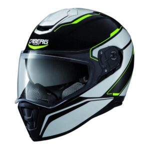 Casque intégral Caberg Drift Tour noir blanc et jaune, taille XS