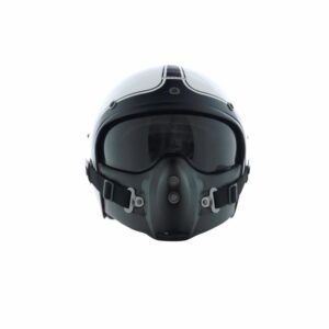 Casque jet Harisson Corsair blanc et noir brillant en taille XL