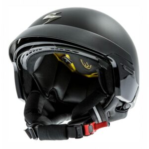 Casque jet Scorpion EXO-100 noir mat avec visière amovible et écran rétractable