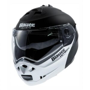 Casque modulable Blauer SKY noir mat et blanc brillant en taille XL