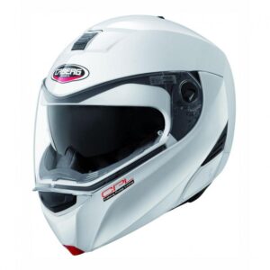 Casque modulable Caberg Modus CPL blanc avec visière solaire et écran Pinlock inclus