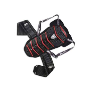 Dorsale UFO Fenom noire et rouge, protection cross référencée en taille 2
