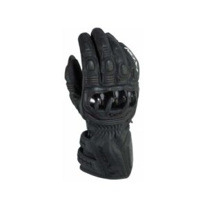 Gants IXON Rs Moto Hp noirs en cuir, modèle racing d’été très ventilé