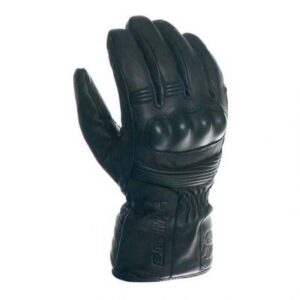 Gants Bering Ken en cuir noir étanche pour la mi-saison