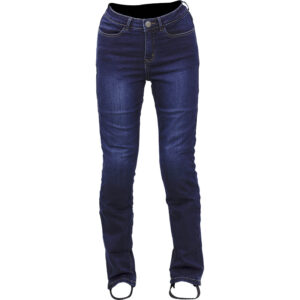 Jean moto BLH BE LADY CLASSIC en denim bleu délavé avec protections annoncées