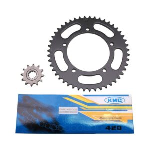 Kit chaîne 1Tek Aprilia RS renforcé de type 420, configuration 12 x 47