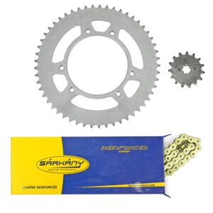 Kit chaîne 1Tek Origine Derbi Senda renforcé, désignation 420 et 13X53