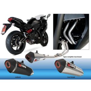 Silencieux Scorpion Serket carbone annoncé pour Kawasaki ER6 2012