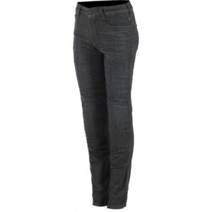 Jean moto ALPINESTARS Daisy V2 noir avec armure aux genoux