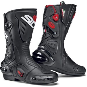 Bottes Sidi Vertigo 2 de route avec sliders et renforts décrits