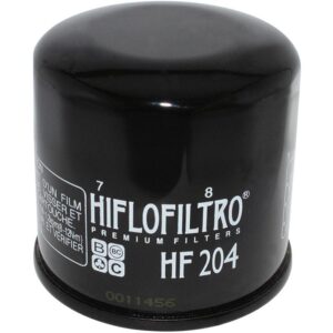 Filtre à huile HIFLOFILTRO HF204, référence destinée à l’entretien moto