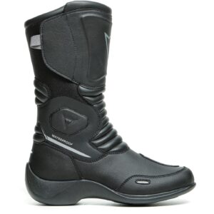 Bottes Dainese Aurora Lady D-WP en cuir noir avec protections aux chevilles