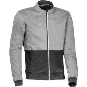 Blouson IXON FULHAM textile gris et noir avec membrane intégrée
