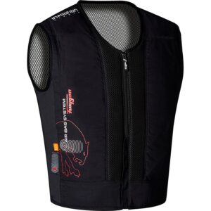 Gilet airbag Furygan Fury Airbag System noir avec dorsale D3O niveau 2