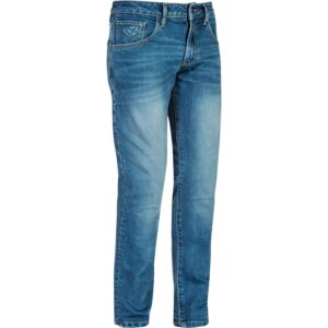 Jean moto IXON Flint en denim Cordura, coupe slim et protections aux articulations