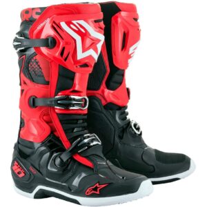 bottes cross TECH 10 ALPINESTARS, construction en cuir, microfibre et TPU