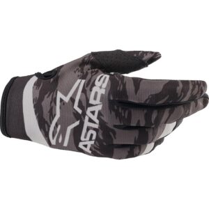Gants Alpinestars Radar gris avec paume synthétique et renforts ciblés