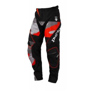 Pantalon cross Pull-in Fighter camo noir et orange en polyester