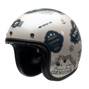 Casque jet DXR ELEMENT DMC avec écran transparent incurvé et coque ABS
