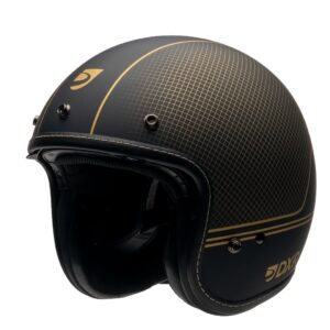 Casque jet DXR ELEMENT Sugar Hill avec écran fumé incurvé