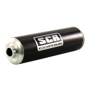 Silencieux SCR D.60 en carbone avec fixation à trois vis